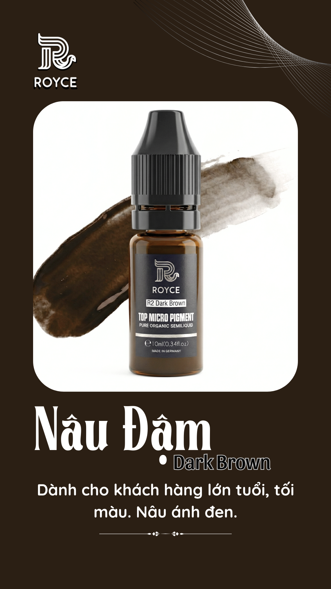 Mực màu nâu đậm - Dark Brown