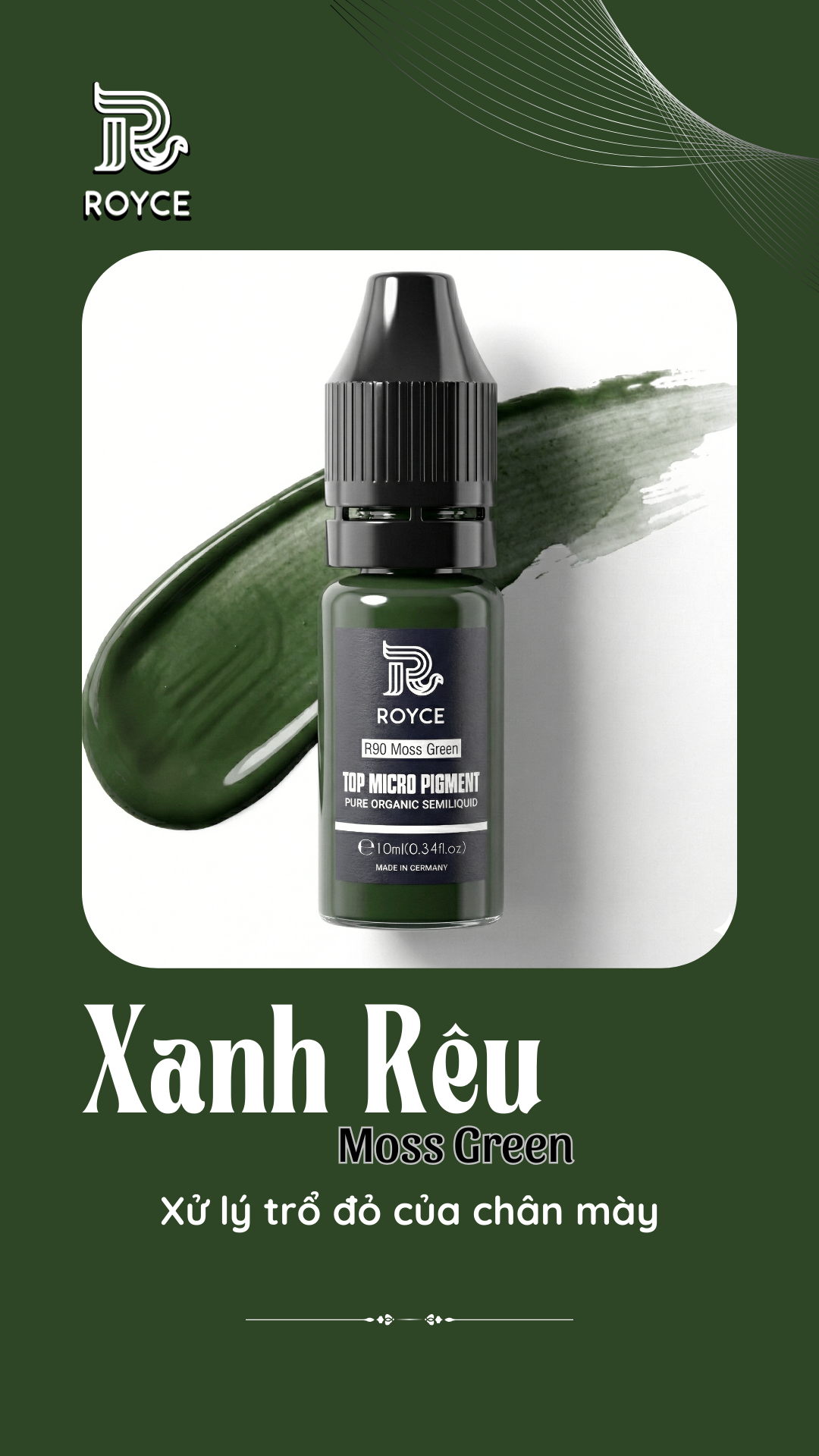 Mực màu xanh rêu - Moss Green